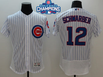 Kyle Schwarber Chicago Cubs white jersey