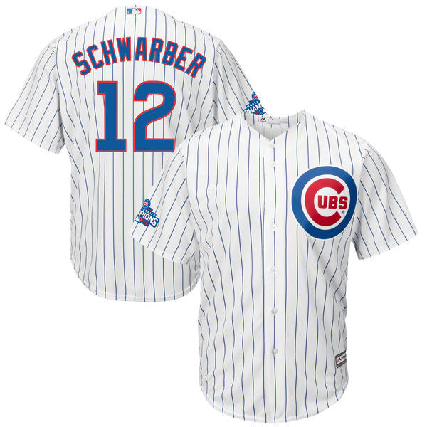 Kyle Schwarber Chicago Cubs white jersey
