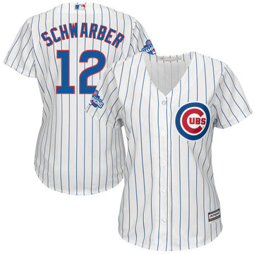 Kyle Schwarber Chicago Cubs white jersey