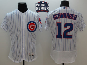 Kyle Schwarber Chicago Cubs white jersey