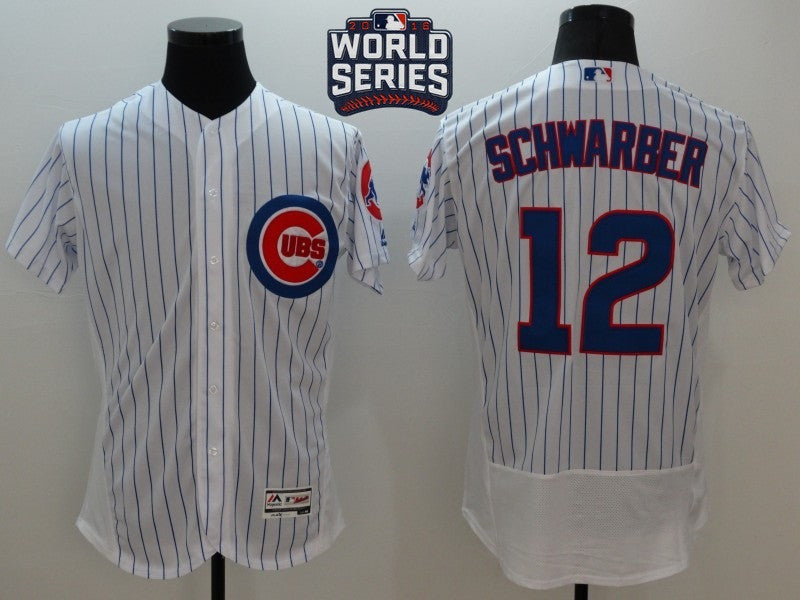 Kyle Schwarber Chicago Cubs white jersey