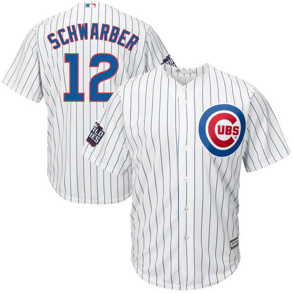 Kyle Schwarber Chicago Cubs white jersey