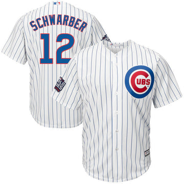 Kyle Schwarber Chicago Cubs white jersey