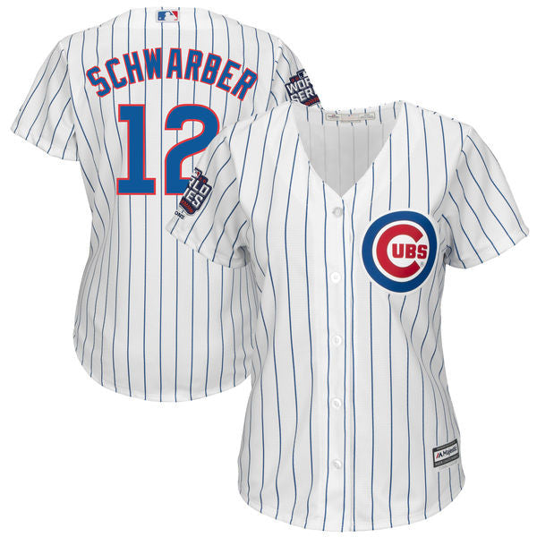 Kyle Schwarber Chicago Cubs white jersey
