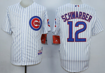 Kyle Schwarber Chicago Cubs white jersey