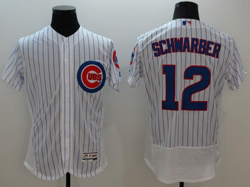 Kyle Schwarber Chicago Cubs white jersey