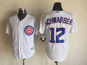 Kyle Schwarber Chicago Cubs white jersey