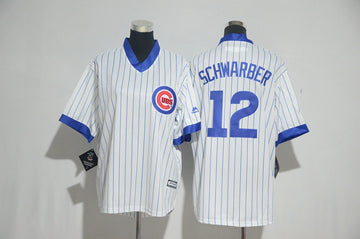 Kyle Schwarber Chicago Cubs white jersey