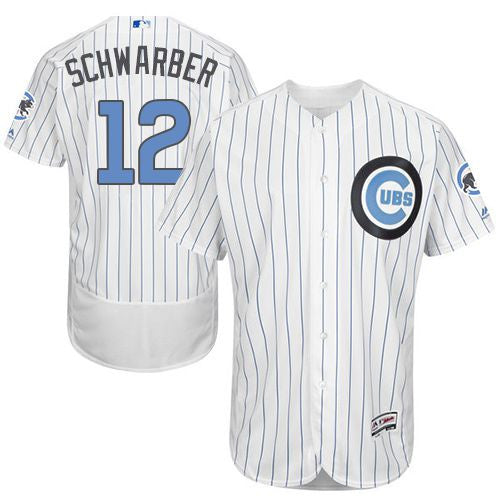 Kyle Schwarber Chicago Cubs white Authentic jersey