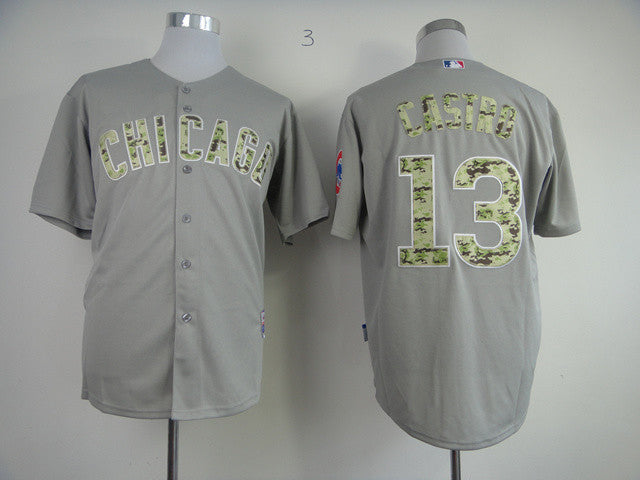 Castro Grey Chicago Cubs camo Camo jersey