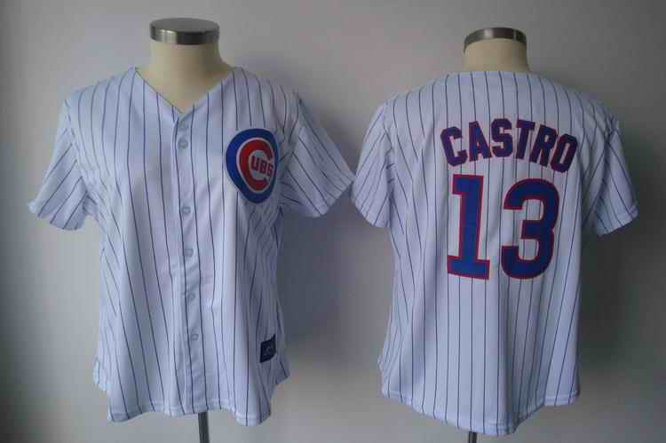 Castro White Chicago Cubs blue jersey