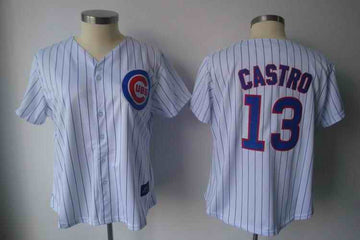 Castro White Chicago Cubs blue jersey