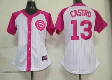Castro Women Chicago Cubs pink Fashion jersey