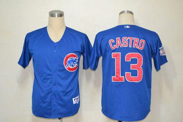 Starlin Castro Chicago Cubs blue jersey