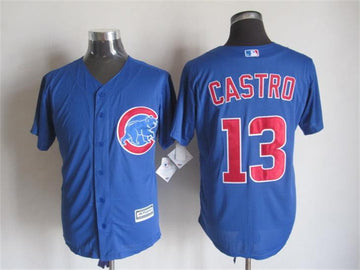 Starlin Castro Chicago Cubs blue jersey