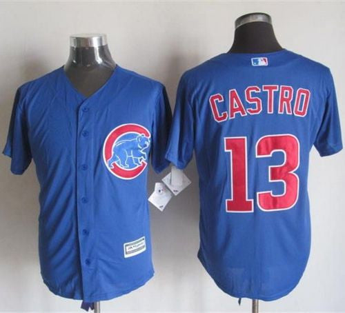 Starlin Castro Chicago Cubs blue jersey