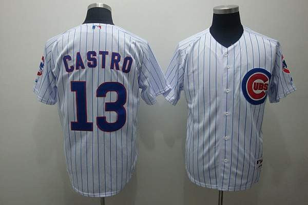 Starlin Castro Chicago Cubs white jersey