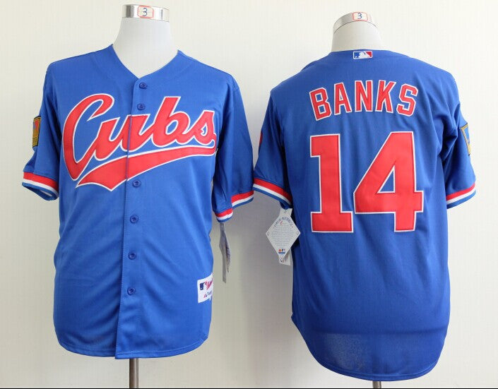 Banks Chicago Cubs blue jersey