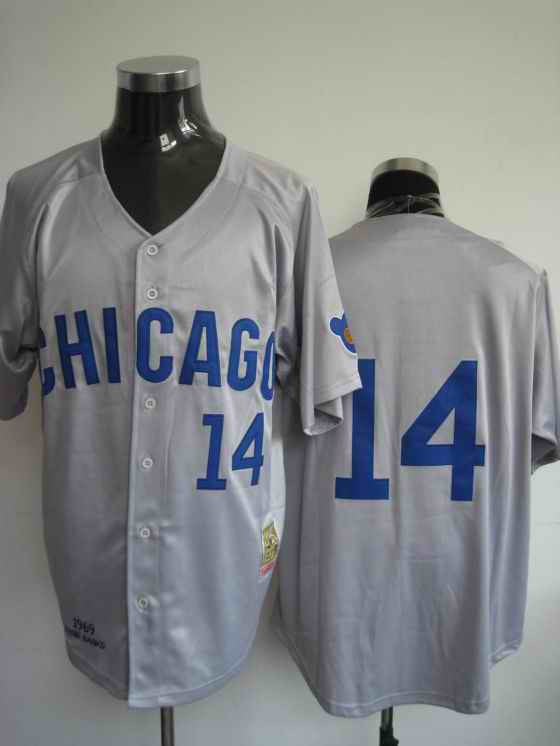 Banks Chicago Cubs grey jersey