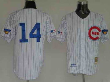 Banks Chicago Cubs white jersey