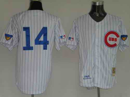 Banks Chicago Cubs white jersey