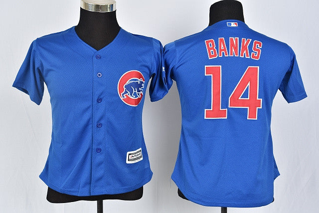 Ernie Banks Chicago Cubs blue jersey