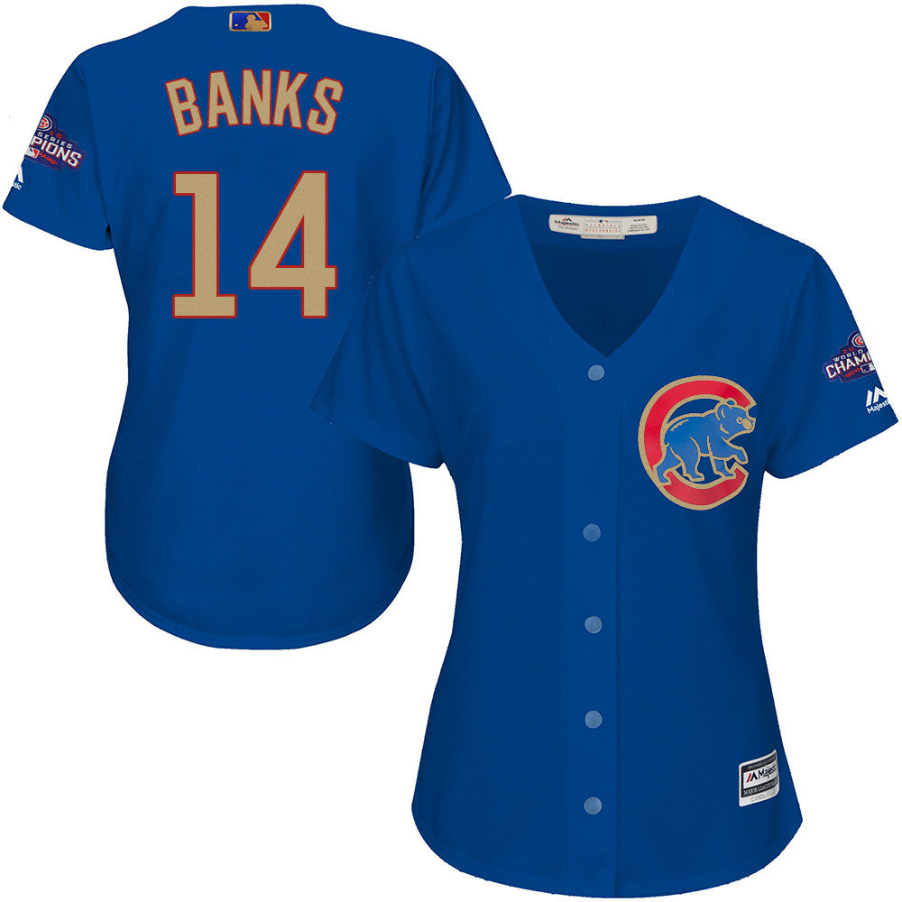Ernie Banks Chicago Cubs blue jersey