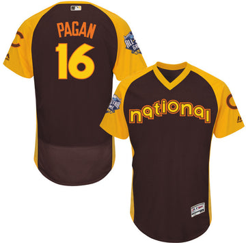 Angel Pagan Chicago Cubs brown All-Star jersey
