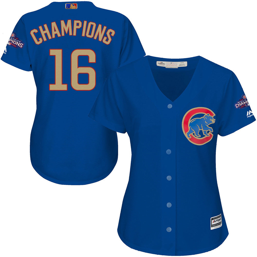 Champions Chicago Cubs blue jersey