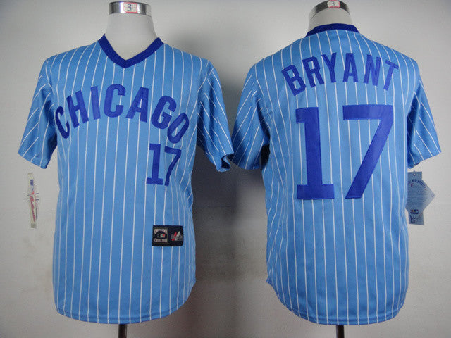 Kris Bryant Chicago Cubs blue Throwback jersey