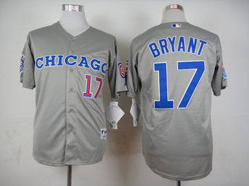 Kris Bryant Chicago Cubs grey Throwback jersey