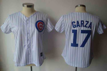 Garza White Chicago Cubs blue jersey