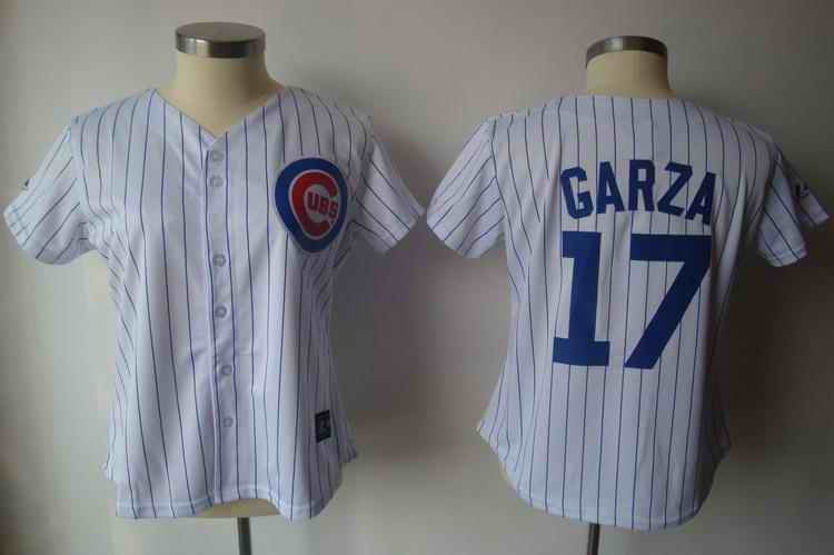 Garza White Chicago Cubs blue jersey