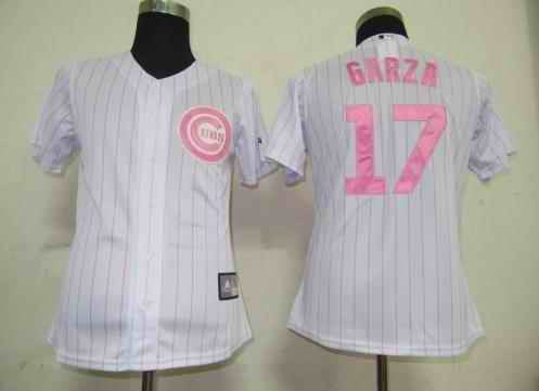 Garza White Chicago Cubs pink jersey
