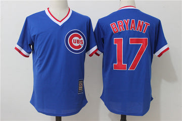 Kris Bryant Chicago Cubs blue Cooperstown jersey