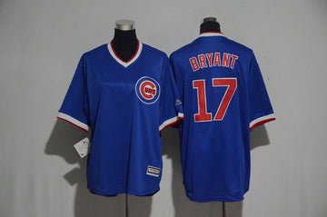 Kris Bryant Chicago Cubs blue Cooperstown jersey