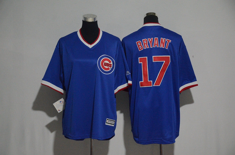 Kris Bryant Chicago Cubs blue Cooperstown jersey