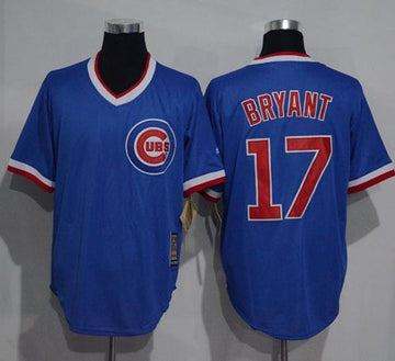 Kris Bryant Chicago Cubs blue Cooperstown jersey