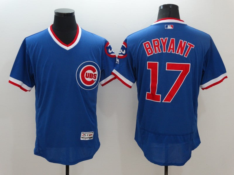 Kris Bryant Chicago Cubs blue Throwback jersey