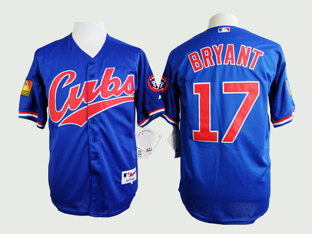 Kris Bryant Chicago Cubs blue jersey