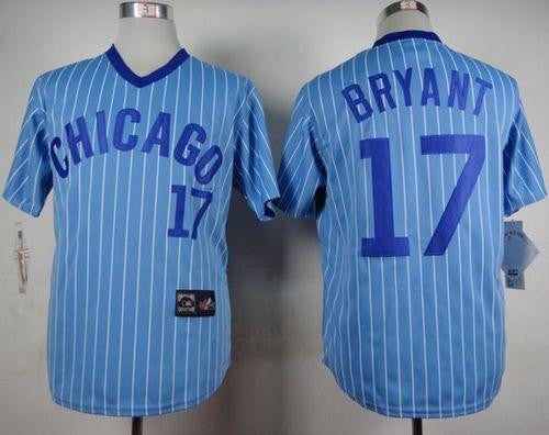 Kris Bryant Chicago Cubs blue Throwback jersey