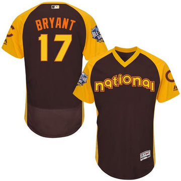Cubs Kris Bryant National League All-Star brown All-Star jersey