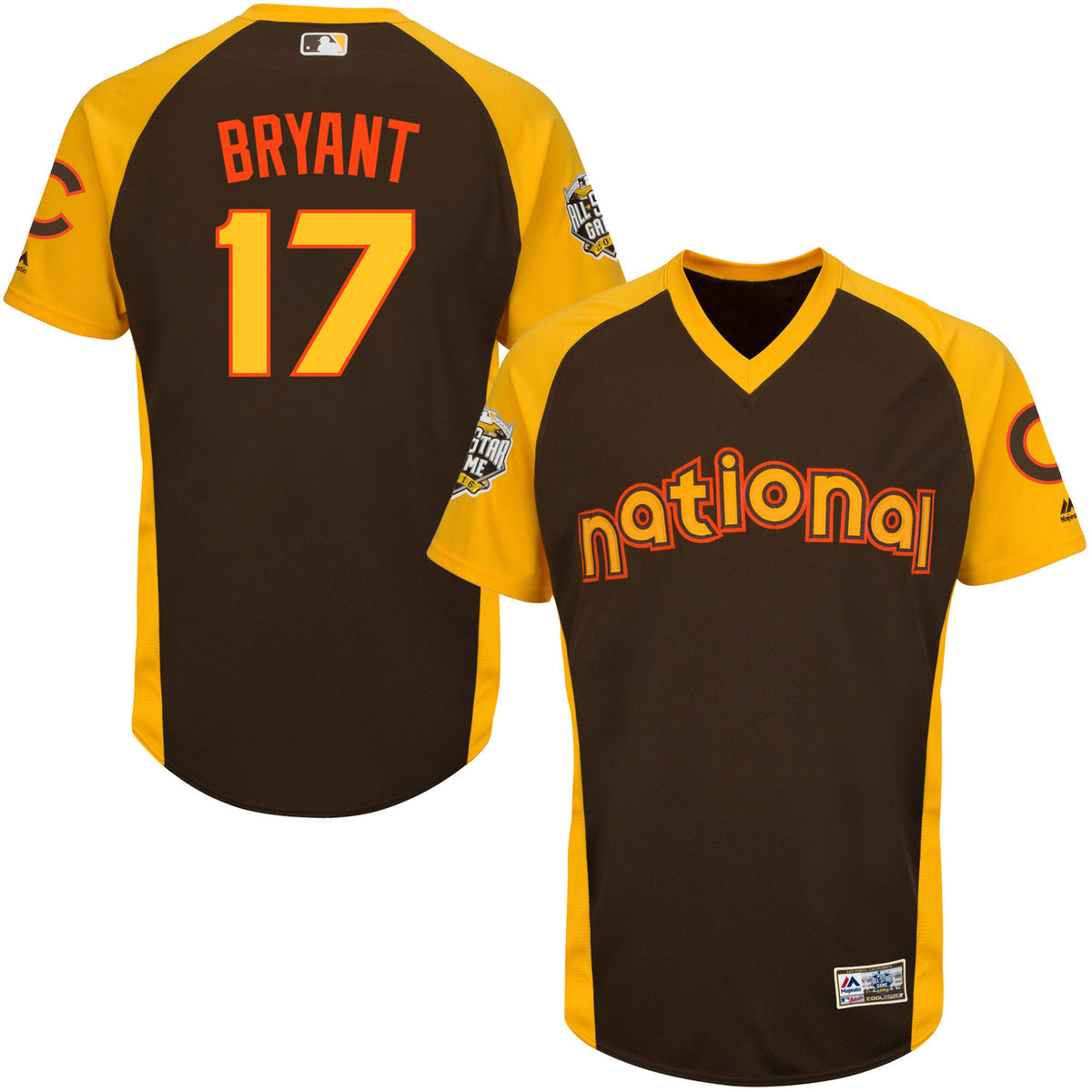 Kris Bryant Chicago Cubs brown All-Star jersey