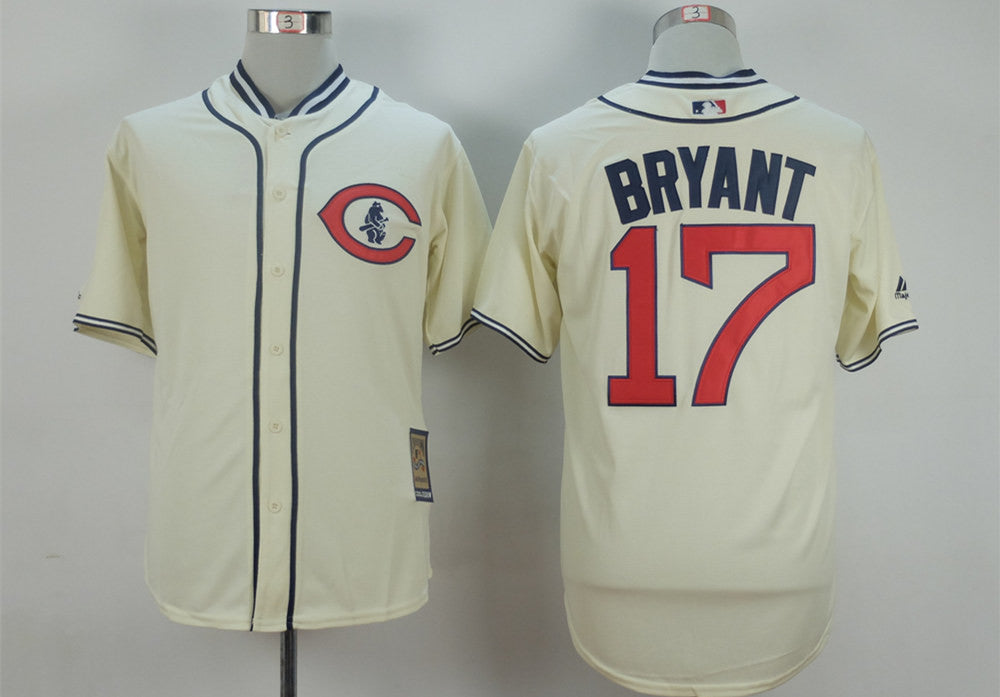 Kris Bryant Chicago Cubs cream jersey