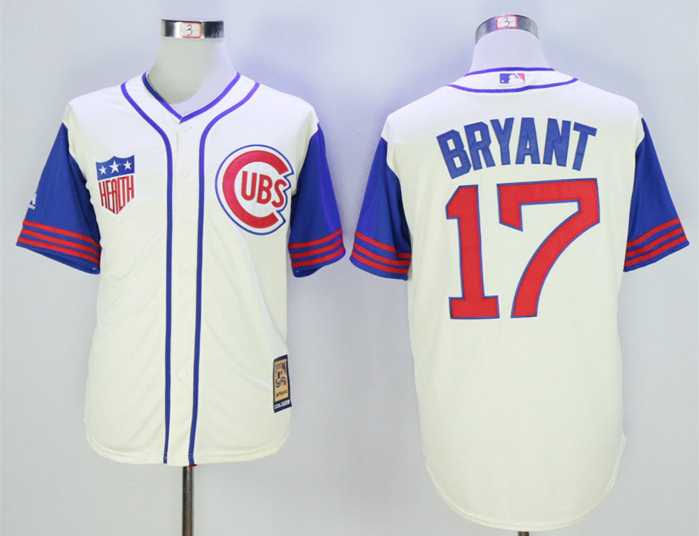Kris Bryant Chicago Cubs cream jersey