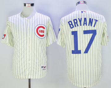 Kris Bryant Chicago Cubs cream Throwback jersey