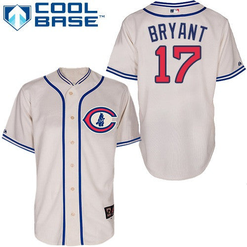 Kris Bryant Chicago Cubs cream jersey