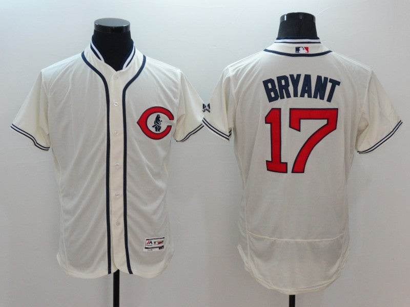 Kris Bryant Chicago Cubs cream jersey