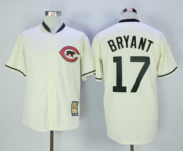 Kris Bryant Chicago Cubs cream Throwback jersey