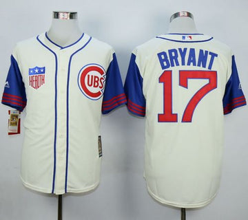 Kris Bryant Chicago Cubs cream jersey